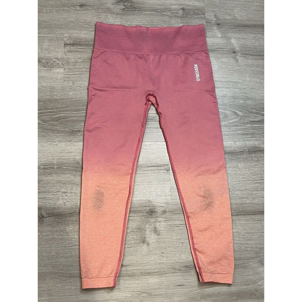 Gymshark Adapt Ombre Seamless Light Pink Marl Leggings‎ GLLG4120 | Sz: L